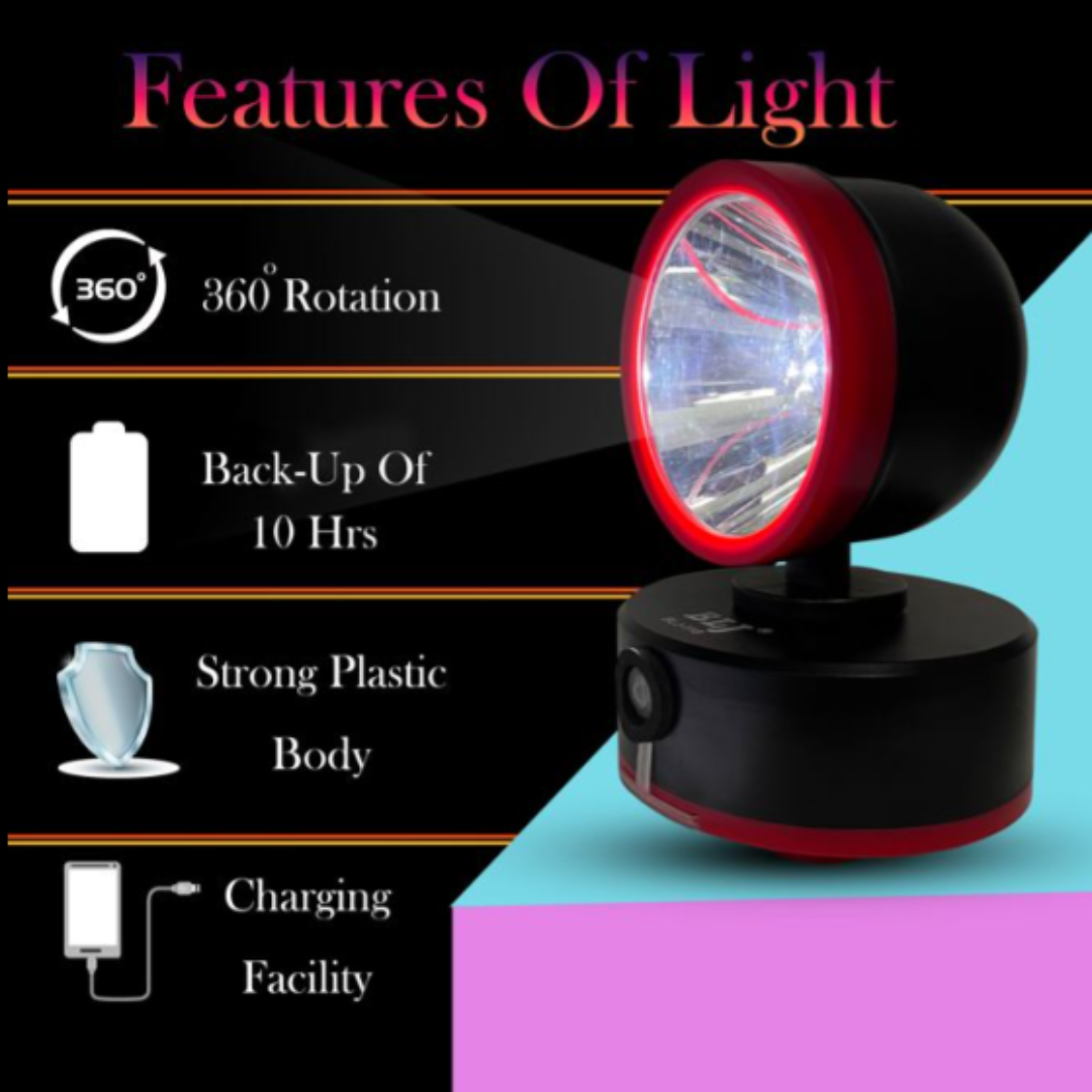 Rotating DC Light Crop Protection From Wild Animals